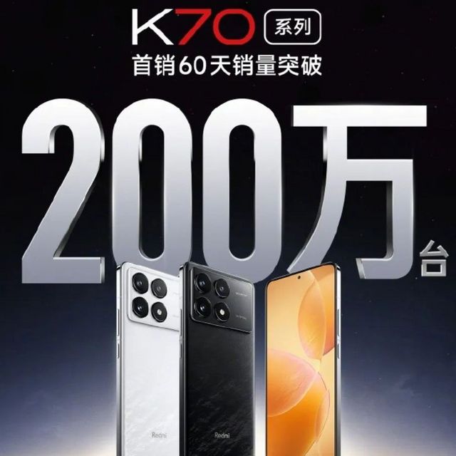 最强K系列？K70销量破200万