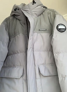 海澜之家（HLA）羽绒服男冬季23新款白鸭绒保暖舒适连帽外套男冬季