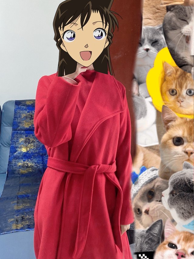 ootd/新年红色系大衣