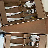 双枪（Suncha）不锈钢牛排刀叉勺西餐餐具加厚加长餐刀勺子叉子三件套刀组合装 