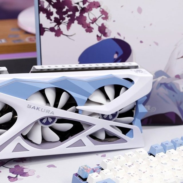 【日本未発売】yeston 花嫁RTX4070 12G 盈通RTX 4070 SUPER - 12G D6X 樱瞳花嫁