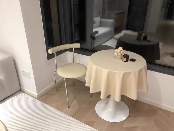 餐桌椅子奶油风多用靠背椅