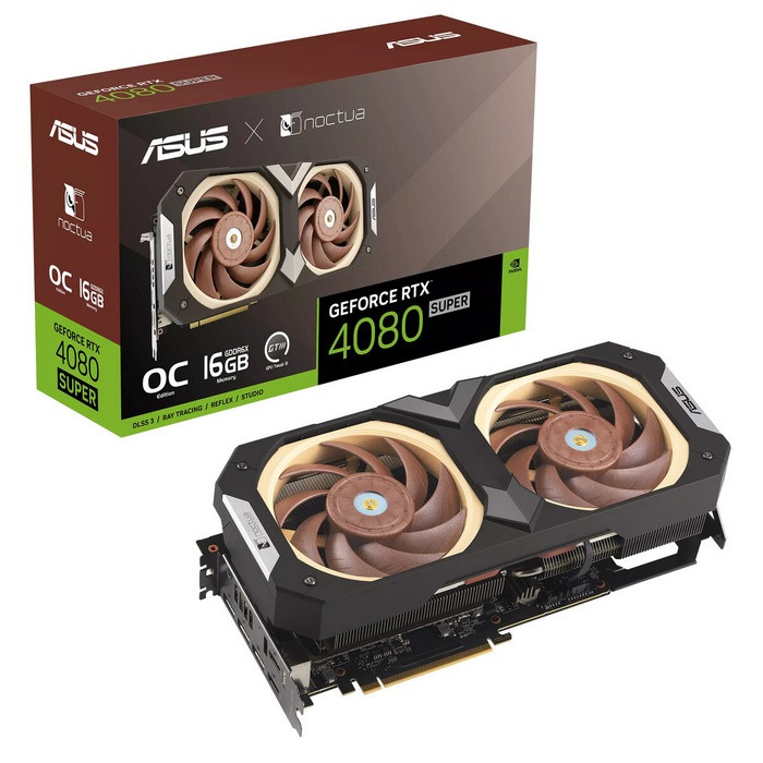 华硕联合猫头鹰发布 RTX 4080 SUPER Noctua OC Edition 特别版非公卡，强化风扇和散热器