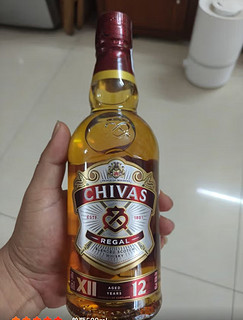 芝华士（Chivas Regal）12年苏格兰调和型威士忌 英国调配型 进口洋酒40%vol  单瓶500ml