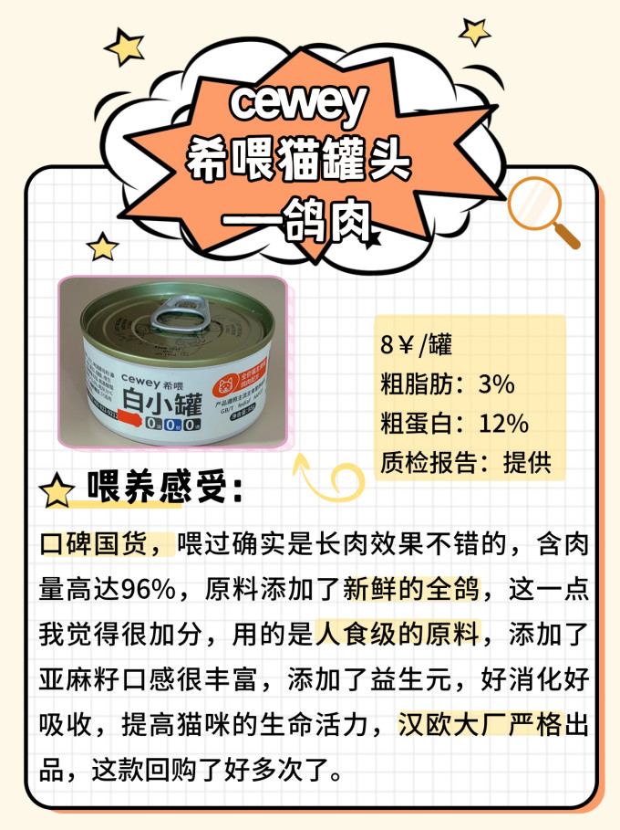 希喂猫咪湿粮/罐头