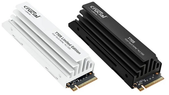 美光英睿达发布 T705 PCIe 5.0 SSD 固态硬盘，232 TLC 颗粒，性能和耐用性提升