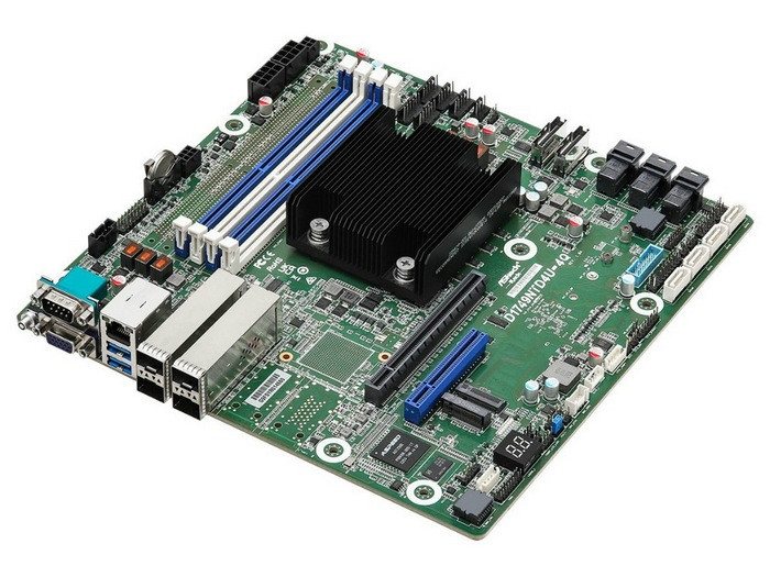 华擎东擎发布 D1848TERD4U-4T4O 主板、支持17块硬盘、提供9路LAN
