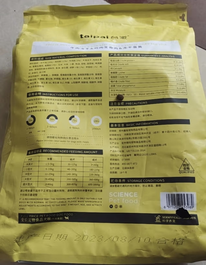台派狗狗干粮