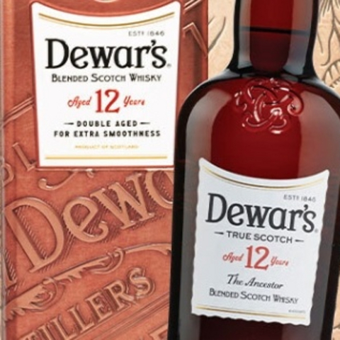 Dewar's 12年 40%vol纸盒装 700ml 苏格兰二次陈酿威士忌