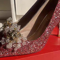 爱丽拉红色结婚鞋，新娘的高光时刻！