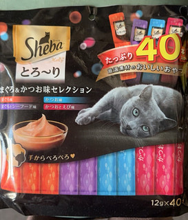 希宝（Sheba）猫零食成猫猫条鲣鱼+海陆+海洋鱼+虾味12g*40条舔食软包量贩装