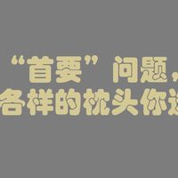 睡眠的“首要”问题,各式各样的枕头你选哪个?