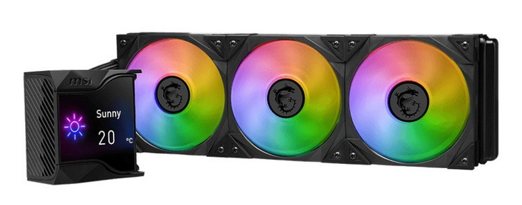 微星发布 “战神” S240/S360 RGB 版水冷，IPS屏显、冷头隐藏风扇