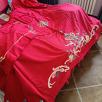 中国红，很喜庆的床上四件套