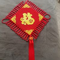 五福高档中国结挂饰，挂在客厅很不错