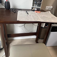 纯实木折叠书桌靠墙电脑桌