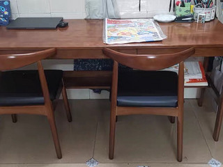 纯实木长条桌家用书桌学习桌