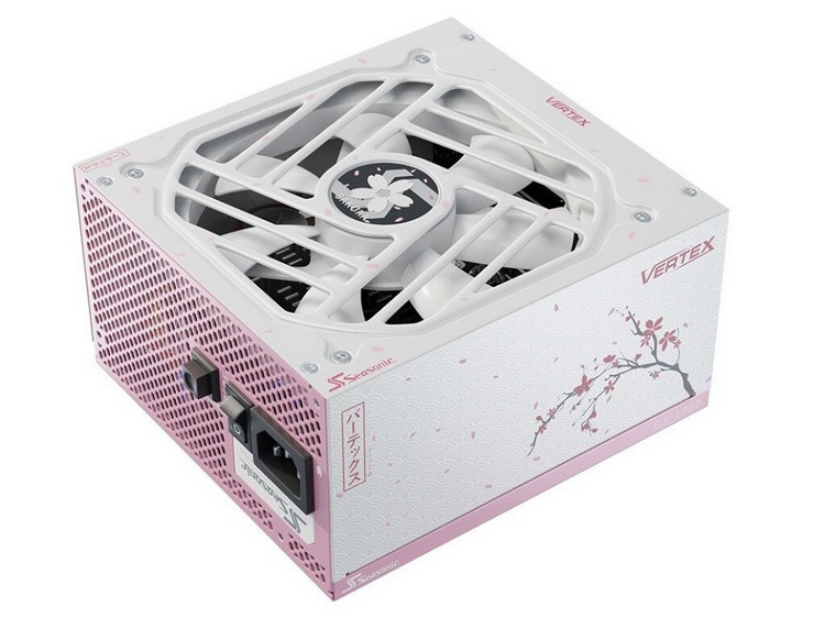 海韵发布 Vertex Sakura 樱花系列高性能电源、1000W、金牌效能、12年质保