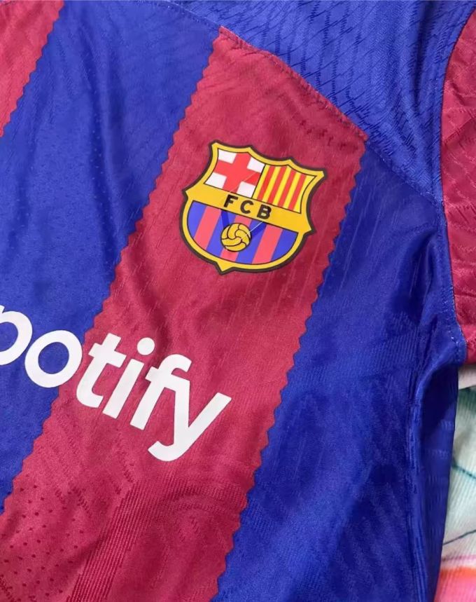 23/24赛季巴萨球衣菲利克斯主场莱万欧冠加维足球服佩德里德容