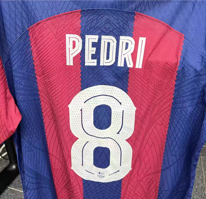 23/24赛季巴萨球衣菲利克斯主场莱万欧冠加维足球服佩德里德容