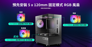 安钛克推出 CX200M RGB ELITE 机箱：270° 全景 M-ATX 设计，预装 5 颗 ARGB 风扇