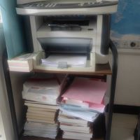 移动书架桌旁打印机置物架