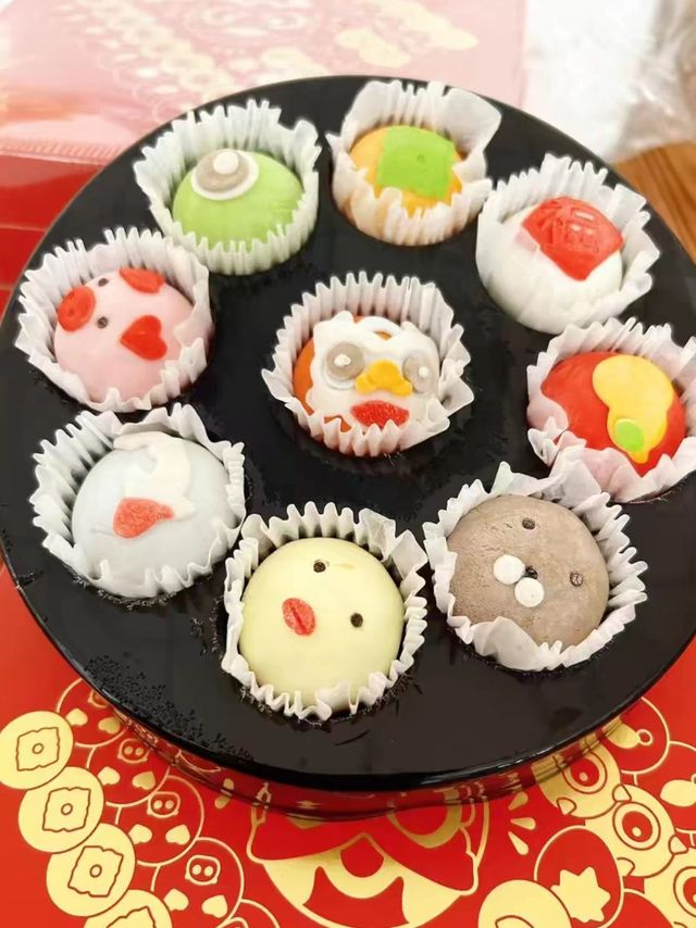 可爱的卡通汤圆