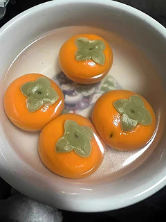 柿子形状的汤圆，好看又好吃
