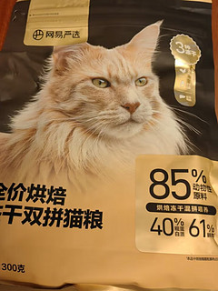 我家猫咪喜欢吃网易严选的猫粮！