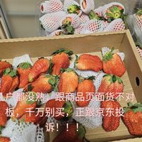 收到称重发现少半斤，打开发现草莓有大有小歪瓜裂枣，还生的不熟，和商品页面照片明显不符，正在投诉