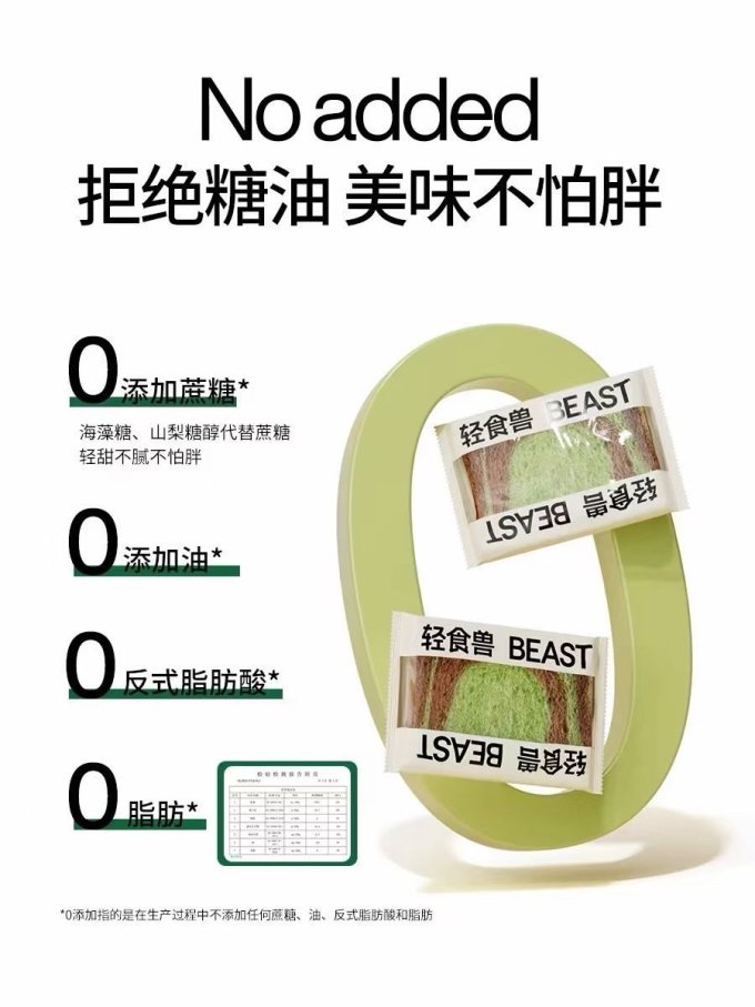 轻食兽面包
