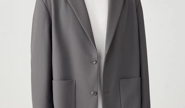 职场时尚穿搭🧥墨麦客男装斜纹翻领宽松西装夹克