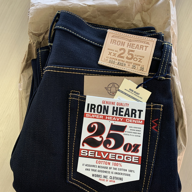 iron heart铁心25oz 888重磅双染牛仔裤