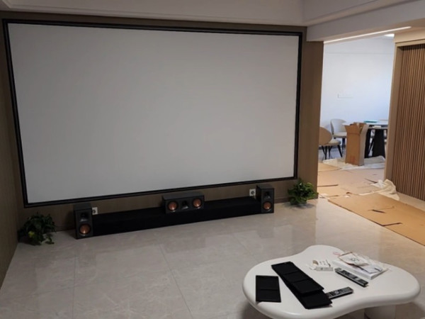 SONY XW5000、Klipsch、marantz家庭影院和150寸 focusview软白幕