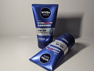 妮维雅（NIVEA）男士洗面奶深层清洁补水保湿水活畅透洁面泥100g双支套装 