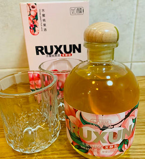 如醺（RUXUN）果酒微醺系列 水蜜桃口味 6度 360ml*1 瓶装  聚会居家饮品