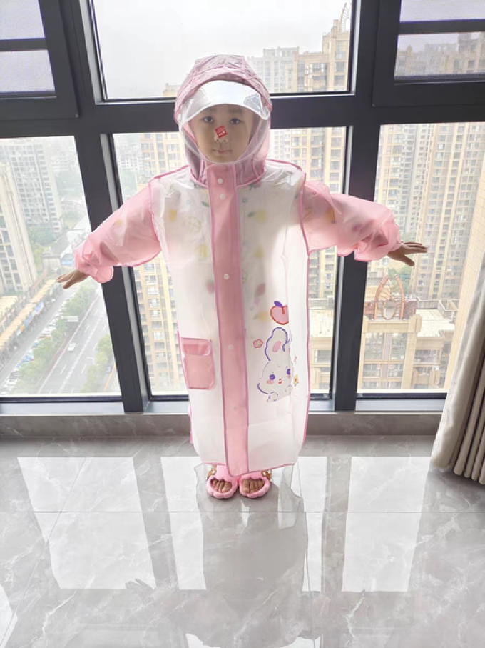 喵兔宝雨衣套装