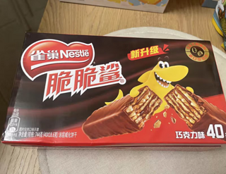 雀巢（Nestle）脆脆鲨休闲零食涂层威化饼干 办公室下午茶点心 巧克力味