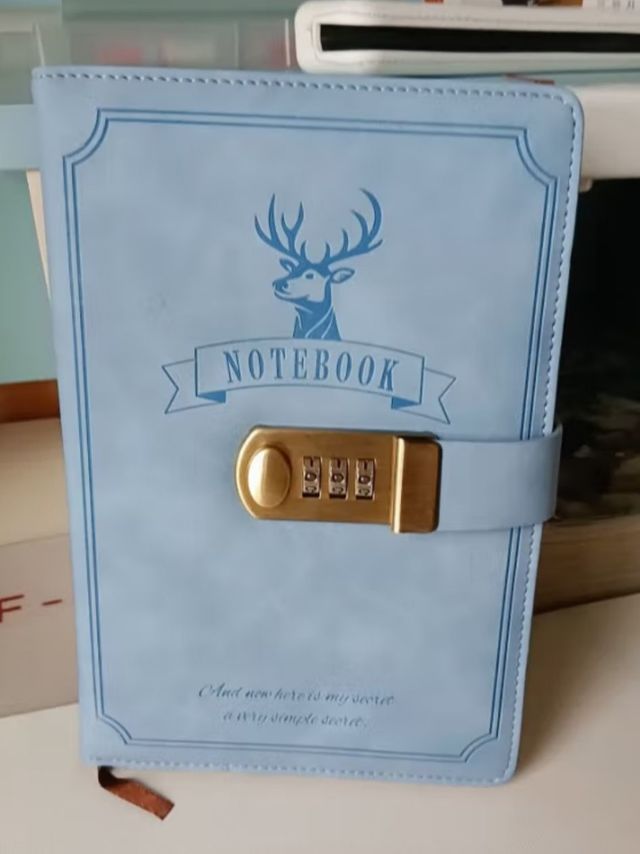 复古密码本带锁创意日记本