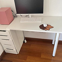 奶油风书桌家用靠墙电脑学习桌
