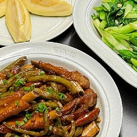 排骨炖豆角"：家常美味，简单易学！