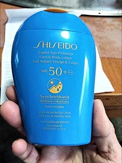 ￼￼资生堂（SHISEIDO）新艳阳夏臻效水动力蓝胖子防晒乳霜50ml SPF50+/PA++++ 护肤礼物