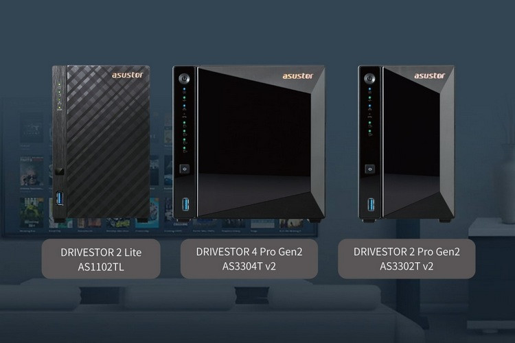 华硕爱速特发布 Drivestor 2 Lite、Drivestor 2/4 Pro Gen 2 NAS、四核处理器，2.5G千兆