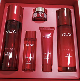 玉兰油（OLAY）大红瓶4步护肤品套装礼盒(面霜爽肤水洗面奶精华)女神节礼物