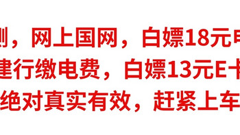 实测，网上国网，白嫖18元电费，建行缴电费，白嫖13元E卡，绝对真实有效，赶紧上车