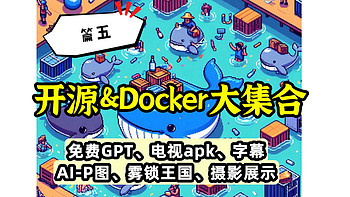 开源&Docker 篇六十五：免费GPT、电视APK、字幕下载、AI-P图，雾锁王国、摄影展示等——开源&docker合集（五）