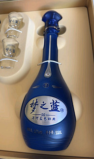 洋河 梦之蓝M6 绵柔浓香型白酒 52度 500ml*2瓶 礼盒装