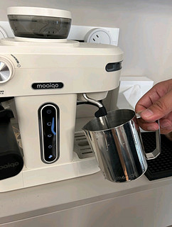 MOAIQO 摩巧咖啡机家用美式半全自动研磨一体机萃取小型意式办公室浓缩奶泡