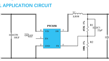 PW2058降压芯片：3.7V至3V快速转换，低功耗设计，外围电路简洁