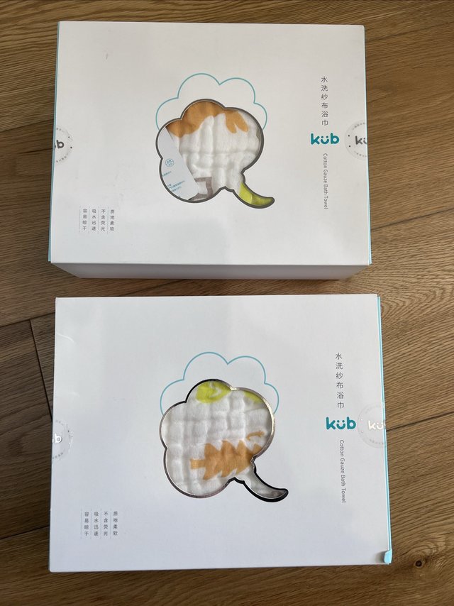 儿童浴巾一次买齐，可优比纱布浴巾